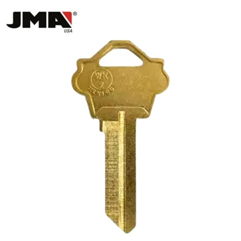 JMA – WK2BR Metal Key Blank For Weslock / Brass / WES-1DE