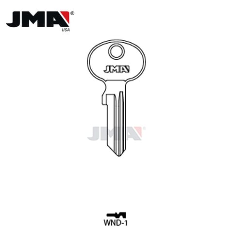 JMA – 1634 WN1 Wind Metal Key Blank / WND-1