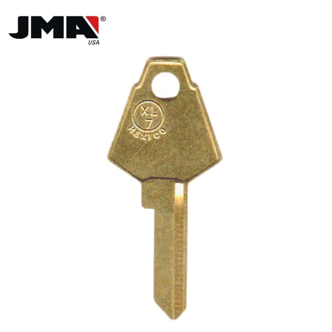 JMA – XL7 Metal Key Blank For XL Mailbox / Brass /  XL-1E