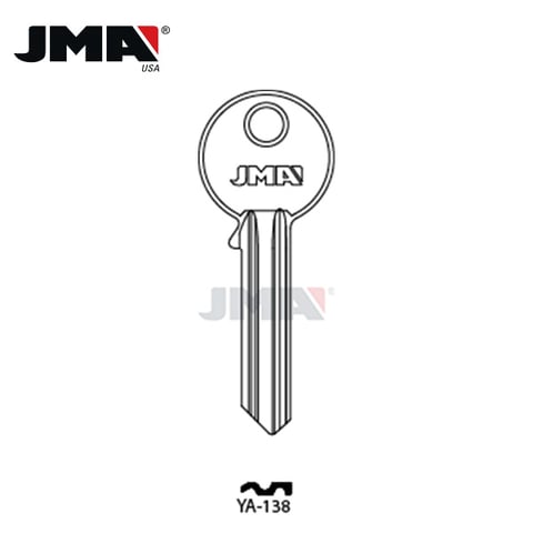 JMA – YALE Metal Key Blank / Nickel Plate / YA-138