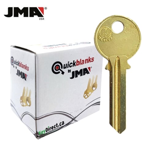 JMA – Y2 YALE Metal Key Blank / Brass / YA-17DE / 250 Pack