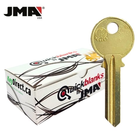 JMA – Y2 YALE Metal Key Blank / Brass / YA-17DE / 50 Pack