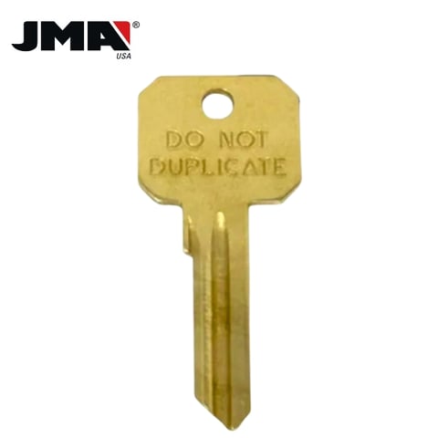 JMA – DND-Y1 Yale Do Not Duplicate Residential Metal Key Blank / Brass / YA-41DC.DO