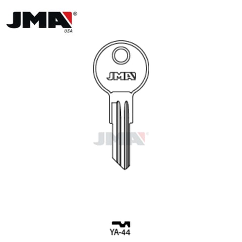 JMA – 01122R Y13 YALE Metal Key Blank / Nickel Plate / YA-44
