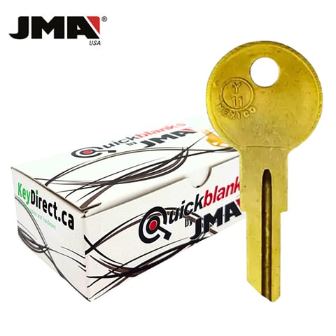 JMA – Y11 Metal Key Blank For Yale / Brass / YA-44DE / 50 Pack
