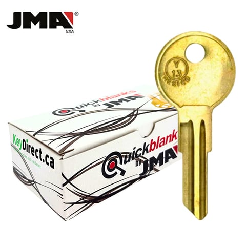 JMA – Y13 Yale 5-Wafer Cabinet Metal Key Blank / Brass / YA-44E / 50 Pack
