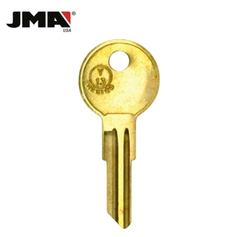 JMA – Y13 Yale 5-Wafer Cabinet Metal Key Blank / Brass / YA-44E