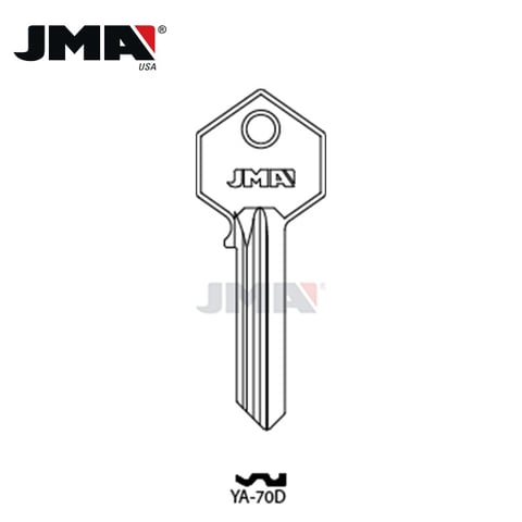 JMA – YALE Metal Key Blank / Nickel Plate / YA-70D