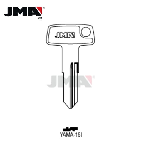 JMA – YH32 Yamaha Motorcycle Metal Key Blank / Nickel Plate / YAMA-15I
