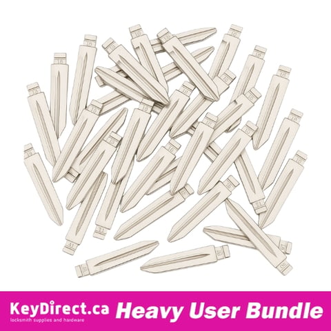 Pack of 50 | KEYDIY Key Blade – Ford H75 / FO38 – (#19) – For Xhorse / Keydiy Universal Remote Flip Keys