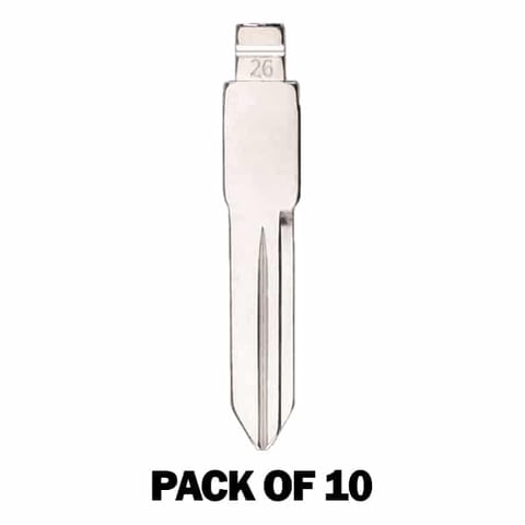 (Pack of 10) KEYDIY Key Blade – Buick Regal B102 – (#26) – For Xhorse / Keydiy Universal Remote Flip Keys
