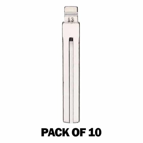 (Pack of 10) KEYDIY Key Blade – Lexus TOY40 – Long – (#13) – For Xhorse / Keydiy Universal Remote Flip Keys