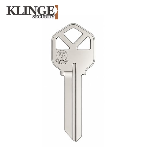 KLINGE – KW1 Metal Key Blank For Kwikset / Nickel Plate