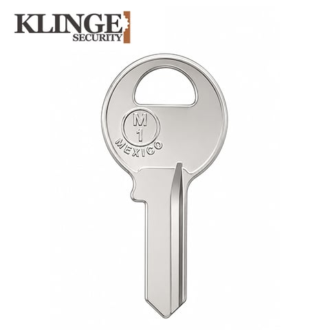 KLINGE – M1 1092 Metal Key Blank For Master Padlocks / Nickel Plate