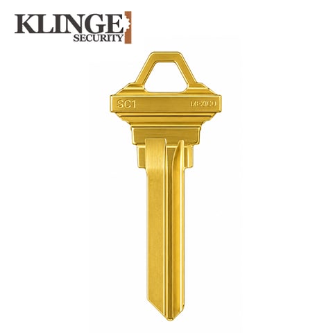 KLINGE – SC1 BR Schlage Metal Blank Key