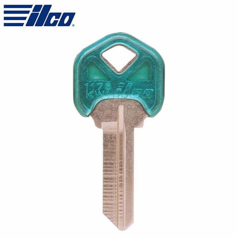 ILCO – Kwikset Plastic Head Key Blank / KW1-PC-TEAL