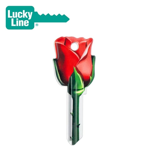 LuckyLine – Key Shapes™ Rose Key Blank -1/CD