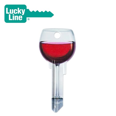 LuckyLine – Key Shapes™ Red Wine Key Blank -1/CD