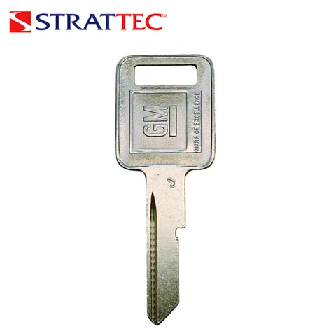 Strattec – GM Metal Key Blank / 8J GRV / GM LOGO / 320470