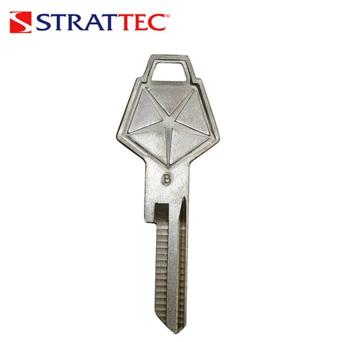 Strattec – GM Metal Key Blank / 61 GRV / Chrysler Logo / 320514