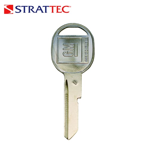 Strattec – GM Metal Key Blank / 51B GRV / GM Logo / 320589