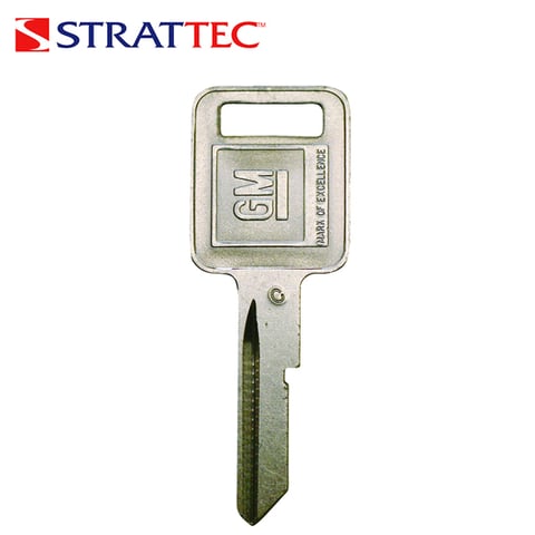 Strattec – GM Metal Key Blank / 54C GRV / GM Logo / NON RFID / 320652