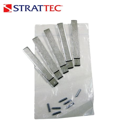 Strattec – 5-PACK GM HU100 Key Blades w/ 7 Roll Pins / 5915037