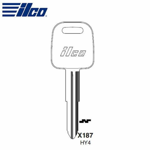 ILCO – X187-HY4 / Hyundai Metal Key Blank