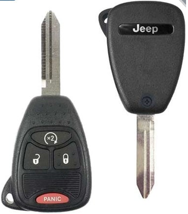 2005-2018 Jeep Dodge / 4-Button Remote Head Key