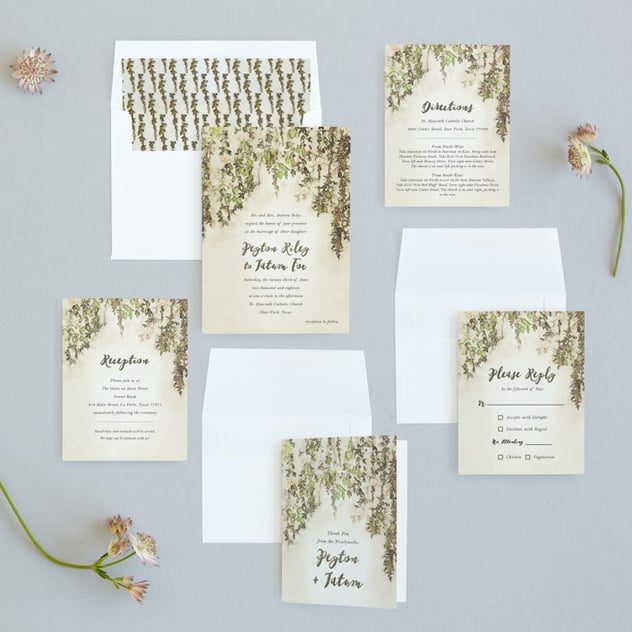 minted wedding invitation English Countryside
