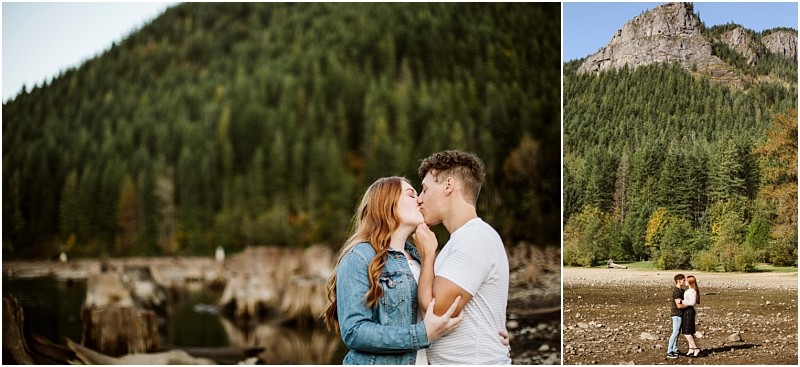 Premier Snohomish Seattle Wedding Photographer | GSquared Weddings Photography A couple kisses outdoors in front of a forested mountain In this Snohomish engagement they embrace in a closeup in the wide shot they stand together in a clearing surrounded by trees stumps and rocky ground 479129° N 1220982° W | Serving Snohomish Seattle Orlando Beyond Premier Snohomish & Seattle Wedding Photographer | GSquared Weddings Photography A couple kisses outdoors in front of a forested mountain In this Snohomish engagement they embrace in a close up in the wide shot they stand together in a clearing surrounded by trees stumps and rocky ground 479129° N 1220982° W | Serving Snohomish Seattle Orlando & Beyond