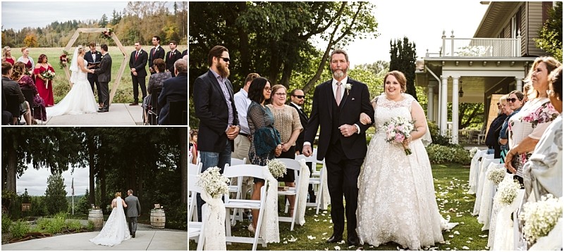 Premier Snohomish Seattle Wedding Photographer | GSquared Weddings Photography A collage of three Snohomish wedding photos a couple at the altar outdoors the bride and groom walking together and the bride walking down the aisle with a man surrounded by smiling guests seated outside 479129° N 1220982° W | Serving Snohomish Seattle Orlando Beyond Premier Snohomish & Seattle Wedding Photographer | GSquared Weddings Photography A collage of three Snohomish wedding photos a couple at the altar outdoors the bride and groom walking together and the bride walking down the aisle with a man surrounded by smiling guests seated outside 479129° N 1220982° W | Serving Snohomish Seattle Orlando & Beyond