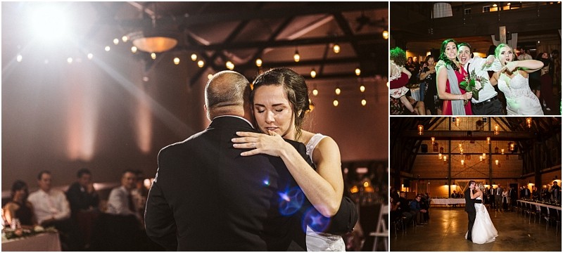 Premier Snohomish & Seattle Wedding Photographer | GSquared Weddings Photography A bride shares an emotional dance with her father at a Snohomish Seattle wedding; nearby, guests smile and celebrate, while another image shows the bride and groom dancing in a warmly lit reception hall. 47.9129° N, 122.0982° W | Serving Snohomish, Seattle , Orlando & Beyond