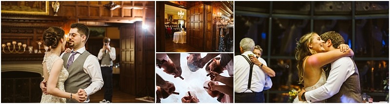 Premier Snohomish & Seattle Wedding Photographer | GSquared Weddings Photography A collage of Snohomish wedding moments: couples dancing, a decorated venue, guests raising drinks in a toast, and a couple embracing while dancing, all set in a warmly lit, elegant setting near Seattle. 47.9129° N, 122.0982° W | Serving Snohomish, Seattle , Orlando & Beyond