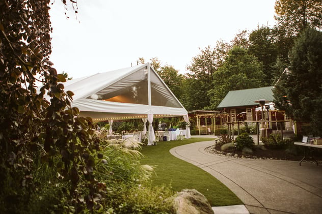 Twin willow Gardens Wedding Tent