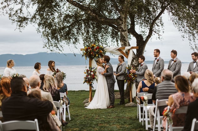 Bellingham waterfront wedding venue near Bellingham Cruise Terminal