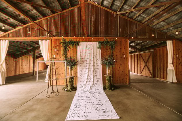 Wedding Ceremony space at the Farm at Swan's Trail in Snohomish