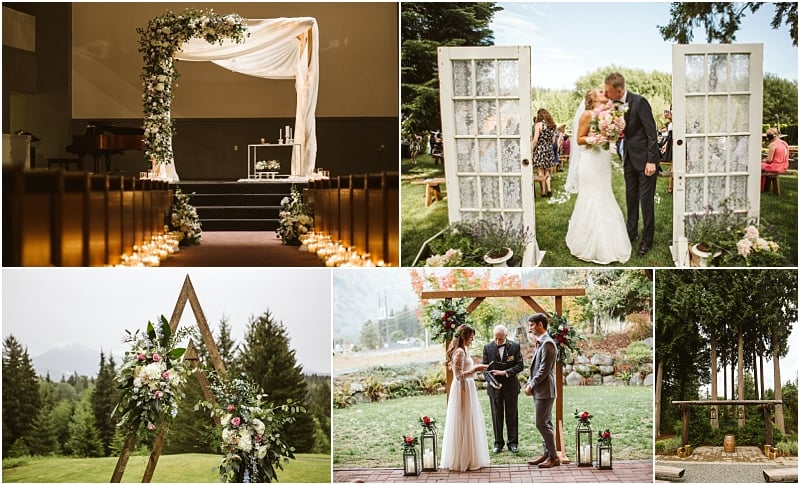 wedding ceremony decor inspiration seattle wedding snohomish wedding