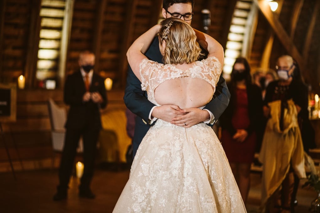 socially distanced reception