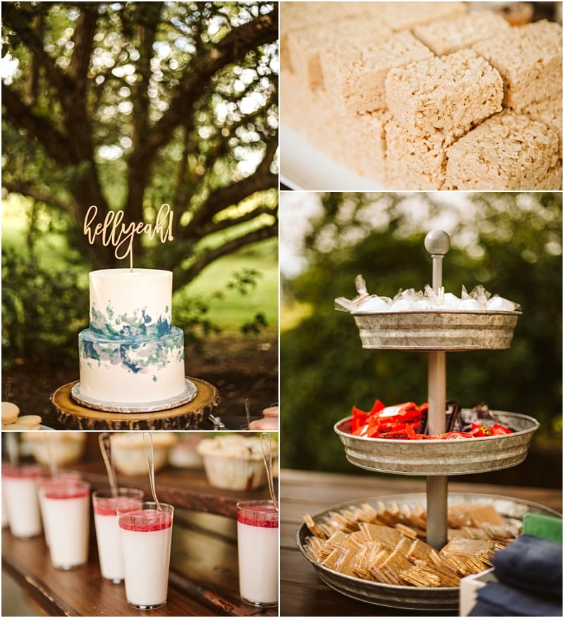 put your cake and desserts in the shade for your wedding heat plan