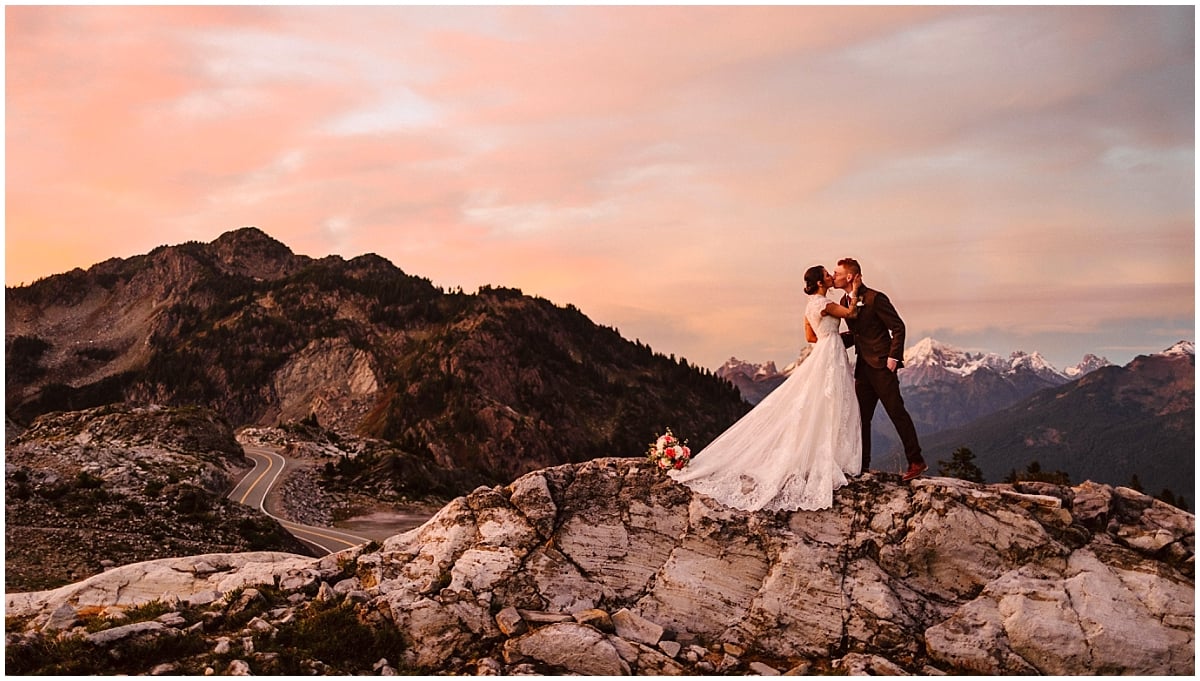 artist point elopement mt baker wedding heather meadows