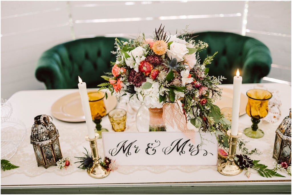 Sadie Lake Wedding with Jewel Tones