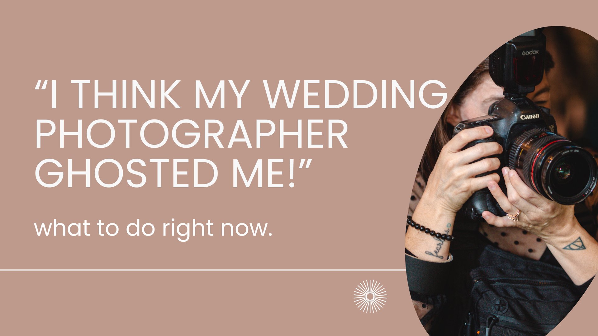 I think my wedding photographer ghosted me: what to do right now