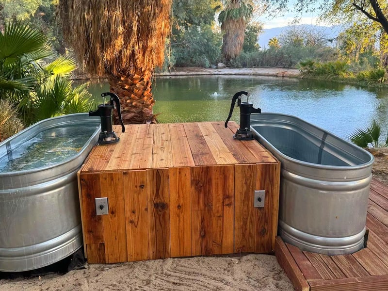 Lakeside hot tubs