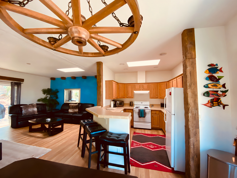 The Sunset Villa exterior at Bubbling Wells Oasis Desert Hot Springs