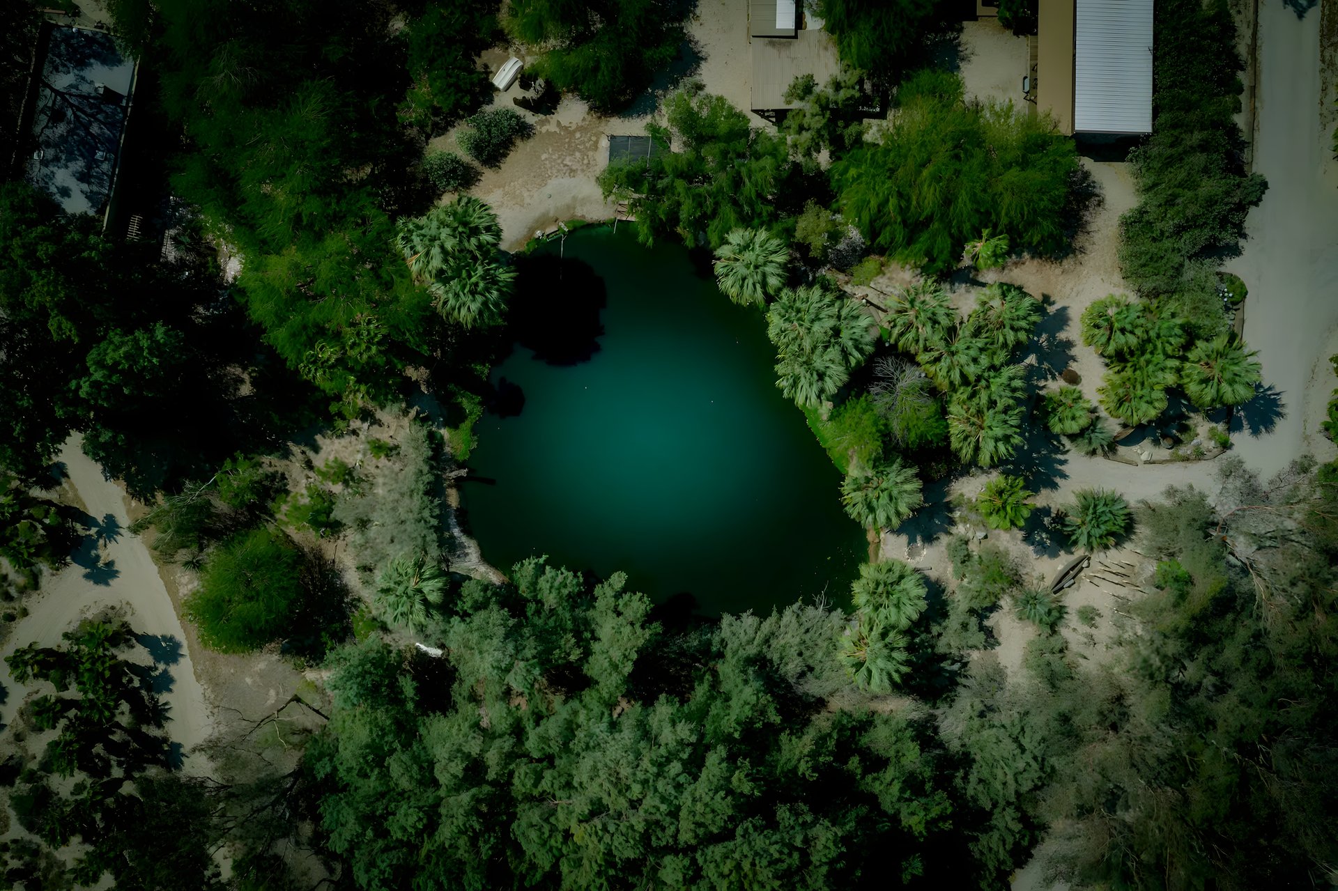 Open outdoor space for group activities at Bubbling Wells Oasis