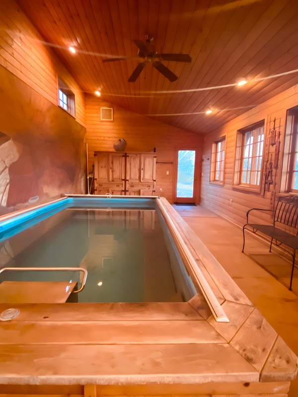 Indoor hot spring spa facility