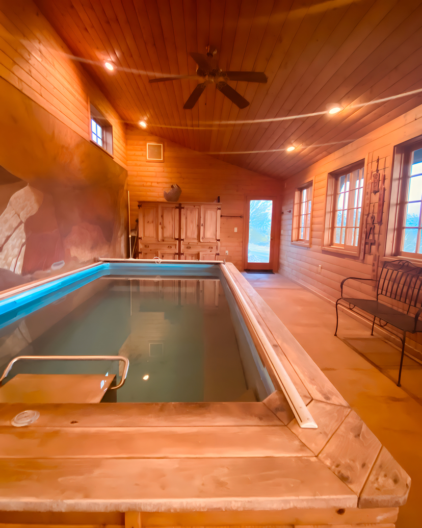 Natural mineral hot springs spa at Bubbling Wells Oasis healing waters