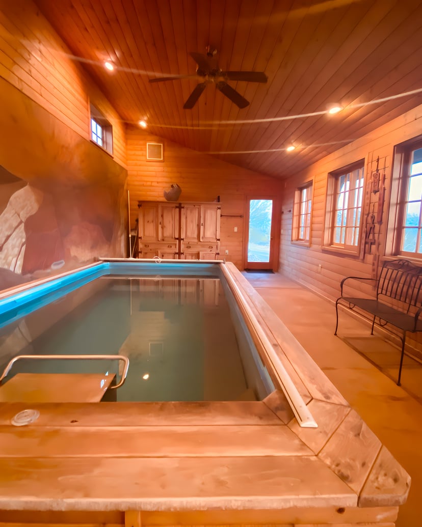 Natural mineral hot springs spa at Bubbling Wells Oasis healing waters