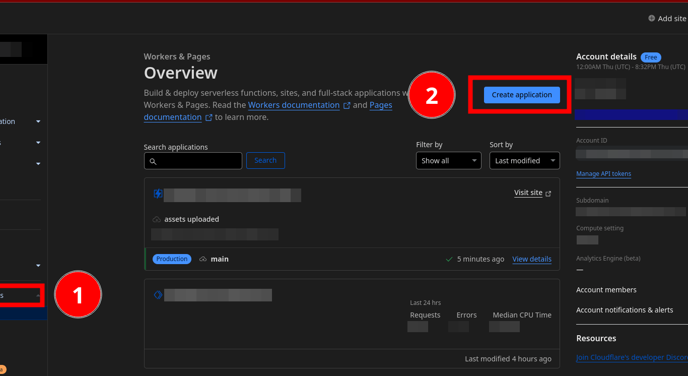 Create a new Cloudflare Edge Application